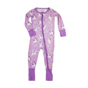 Little Sleepies Sienna's Unicorns Zippy Pajama Size 12-18 M
